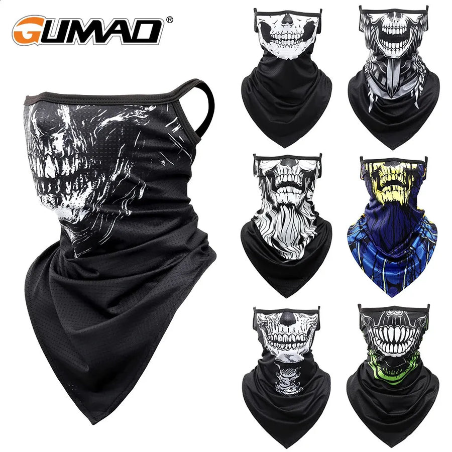 Camp Vault 3D Skull Triangle Bandana Neck Gaiter